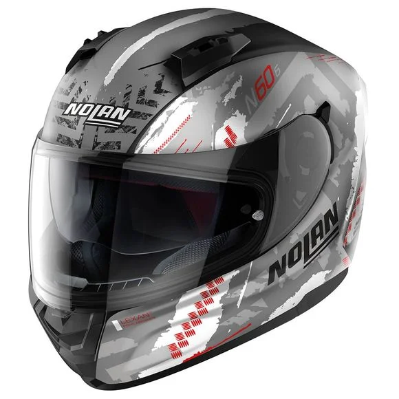 Casque Nolan N60-6 WHEELSPIN – Noir / Rouge Ref : NL1504