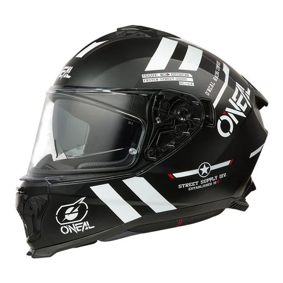 Casque O’Neal CHALLENGER WARHAWK 22.06 – Noir / Rouge Ref : OL2153