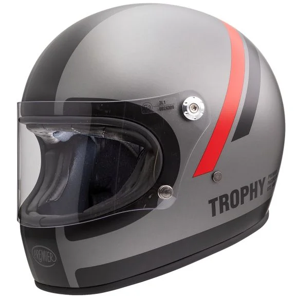 Casque Premier TROPHY – DO – MATT – Noir / Gris Ref : PE0302