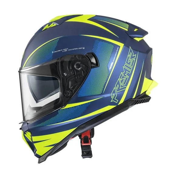 Casque Premier TYPHOON – FR 12 BM – Bleu / Jaune Ref : PE0426