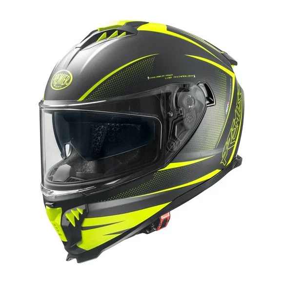 Casque Premier TYPHOON – FR Y9 BM – Noir / Jaune Ref : PE0427