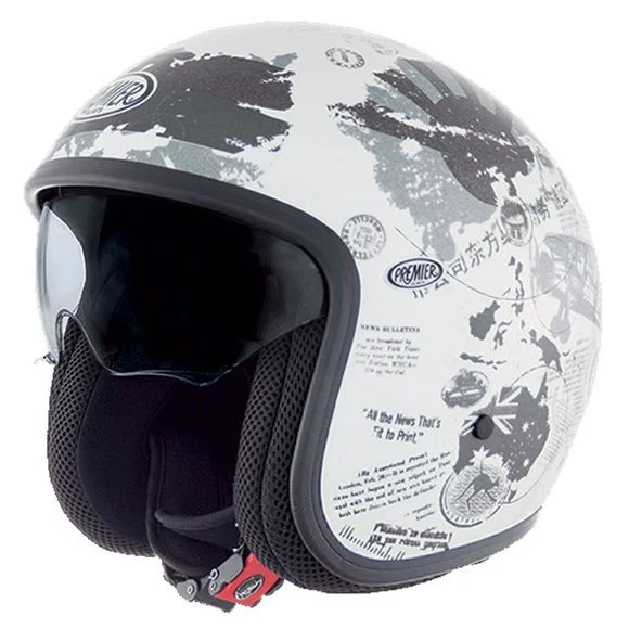 Casque Premier VINTAGE – TR8 – Blanc Ref : PE0144