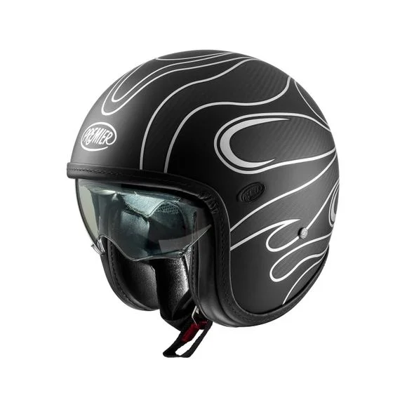 Casque Premier VINTAGE PLATINUM CARBON FR CHROMED BM – Gris Ref : PE0403