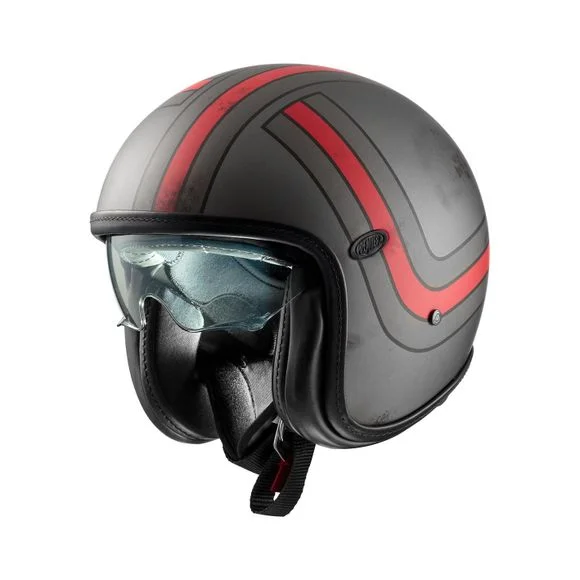 Casque Premier VINTAGE PLATINUM EX BM – Gris / Rouge Ref : PE0404