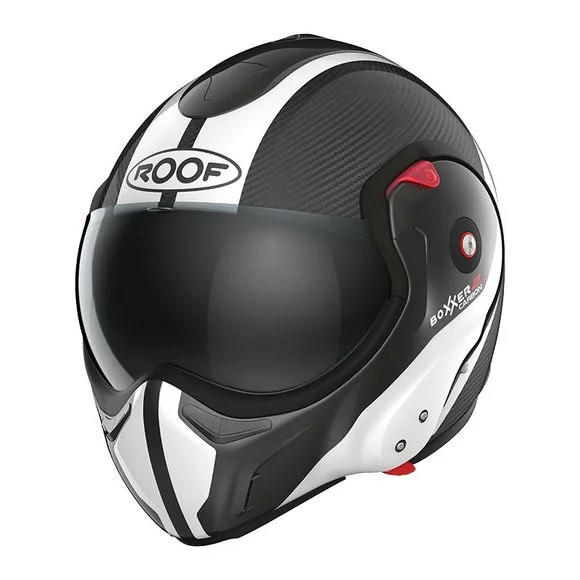 Casque ROOF RO9 BOXXER 2 CARBON WONDER – Noir / Blanc Ref : RO0348