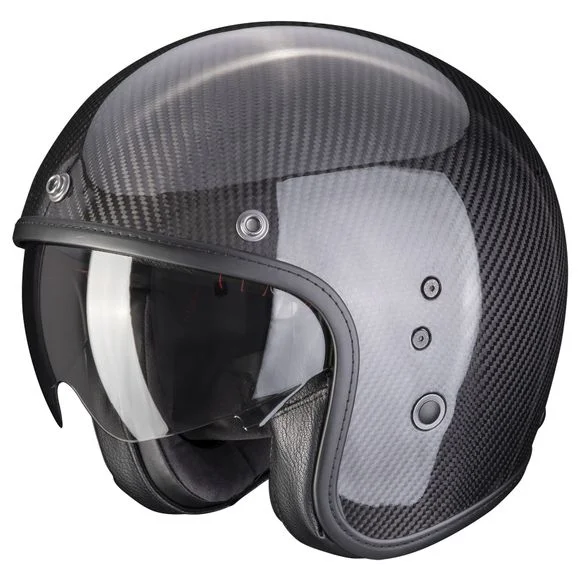 Casque Scorpion Exo BELFAST CARBON EVO – SOLID – Noir Ref : SC0884