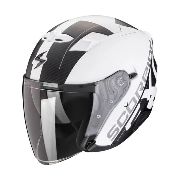 Casque Scorpion Exo EXO-230 – QR – Blanc / Noir Ref : SC1018