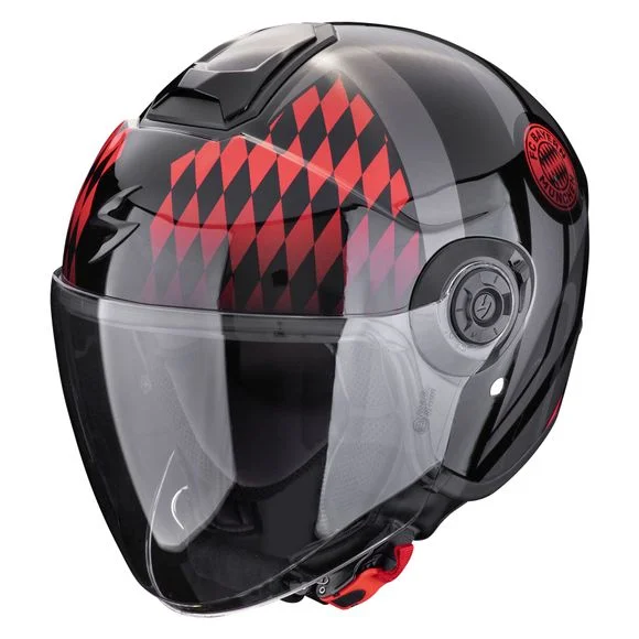 Casque Scorpion Exo EXO-CITY II – FC BAYERN – Noir / Rouge Ref : SC1041