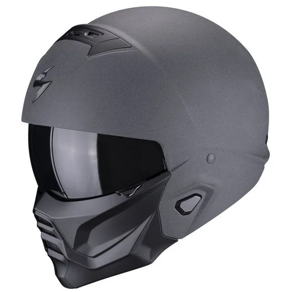 Casque Scorpion Exo EXO-COMBAT II – GRAPHITE – Gris Ref : SC0974