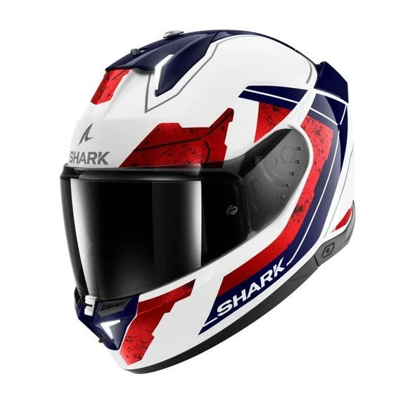 Casque Shark SKWAL i3 – RHAD – Blanc / Rouge Ref : SH1692-CWUR