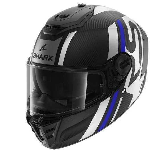 Casque Shark SPARTAN RS CARBON SHAWN MAT – Bleu / Gris Ref : SH1680