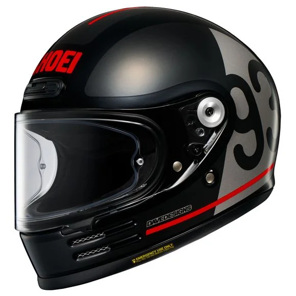 Casque Shoei GLAMSTER 06 – MM93 COLLECTION CLASSIC – Noir / Blanc Ref : SI0551
