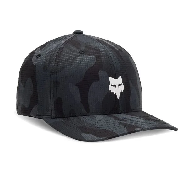 Casquette Fox HEAD CAMO TECH FLEXFIT – Noir / Jaune Ref : FX4271