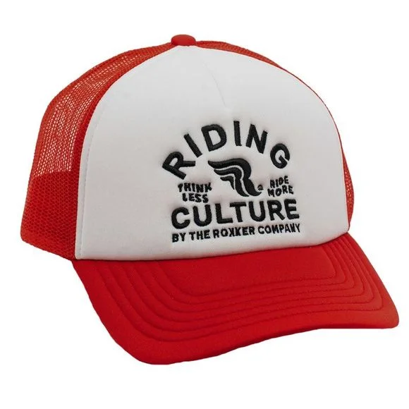 Casquette RIDING CULTURE RIDE MORE TRUCKER – Rouge / Blanc Ref : RID0011 / RC900153