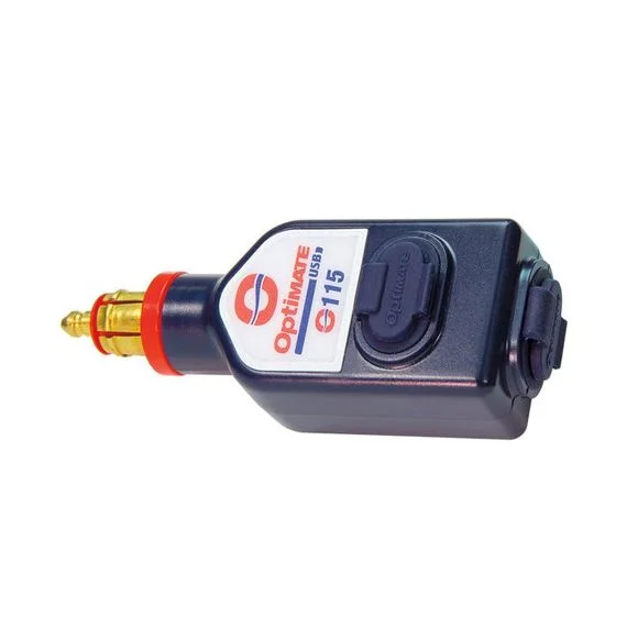 Chargeur Tecmate O-115 DOUBLE USB Universel Ref : TC0046 / T115