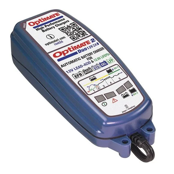 Chargeur Tecmate OPTIMATE 2 DUO TM550 Universel Ref : TC0056 / TM550