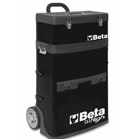 Chariot porte-outils a deux modules superposables BETA RAL9005 noir
