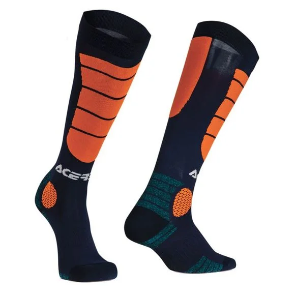 Chaussettes MX Acerbis MX IMPACT BLUE FLUO ORANGE – Bleu / Orange Ref : AE1181