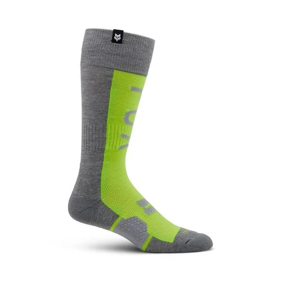 Chaussettes MX Fox 360 DIVIDER – Gris / Jaune Ref : FX5103