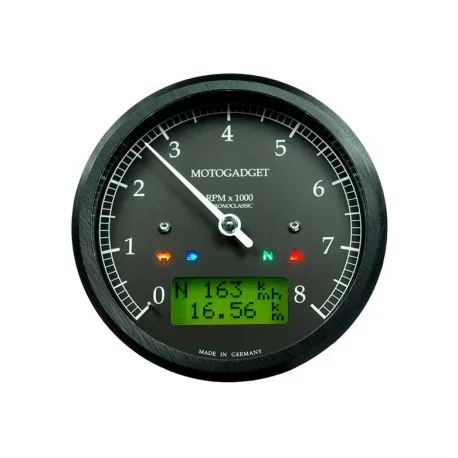 CHRONOCLASSIC 10 GREEN LCD TACHOMETER BLACK – POLISHED