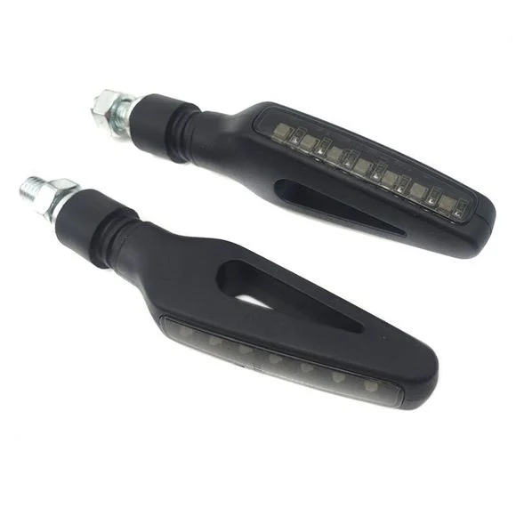 Clignotant Brazoline VIPS séquentiels à leds (La paire) Universel – Noir Ref : BRZ0058 / 10254