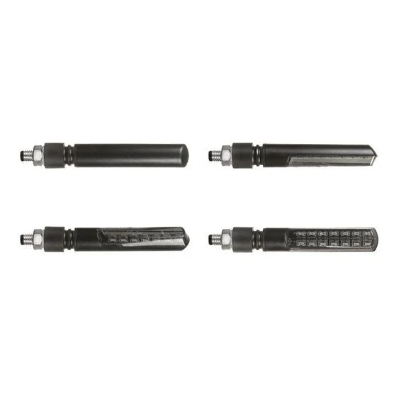 Clignotant Chaft Enigma LED multi fonctions et sequentiel avant (La paire) Universel – Noir Ref : CH0636 / IN1125