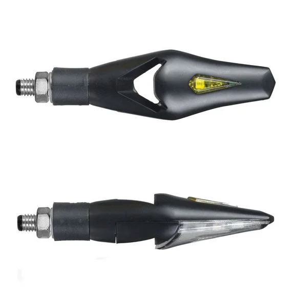 Clignotant Chaft HECKER LED (La paire) Universel – Carbone / Gris Ref : CH0474