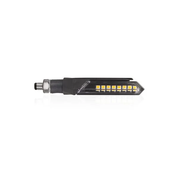 Clignotant Chaft NEWMAN LED SEQUENTIELS 2.0 (La paire) Universel – Noir Ref : CH0674