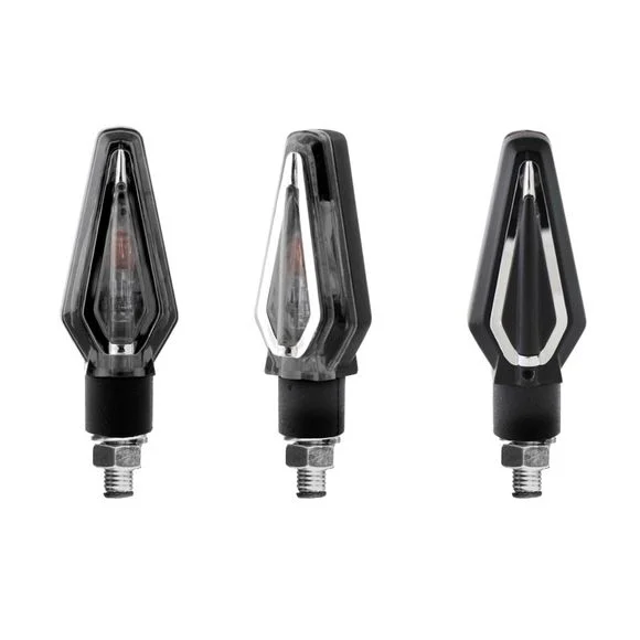 Clignotant Chaft SOUND NOIR/FUME (La paire) Universel Ref : CH0264 / IN505