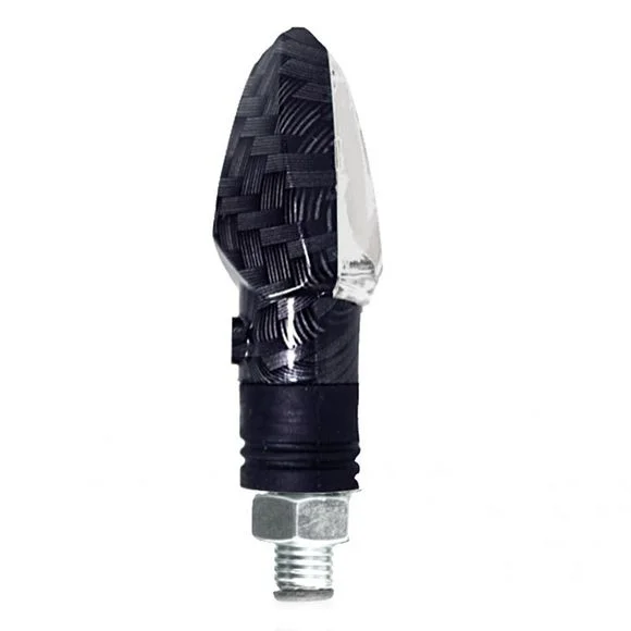 Clignotant Chaft TINNY LED (La paire) Universel – Carbone / Blanc Ref : CH0298