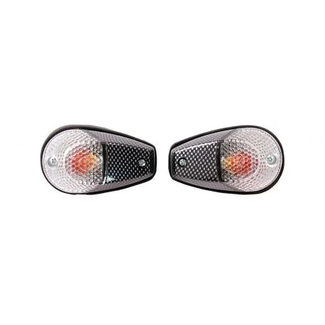 Clignotants Gouttes Carbone transparent