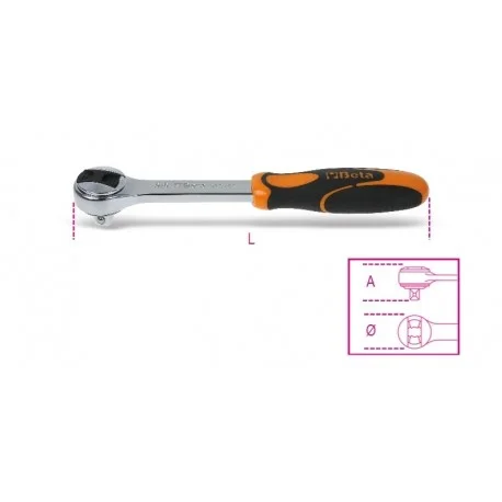 Cliquet reversible carre male 3/8 » BETA 72 dents