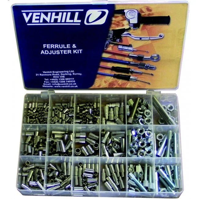 Coffret accessoires cables Venhill – 459 pièces protections caoutchouc
