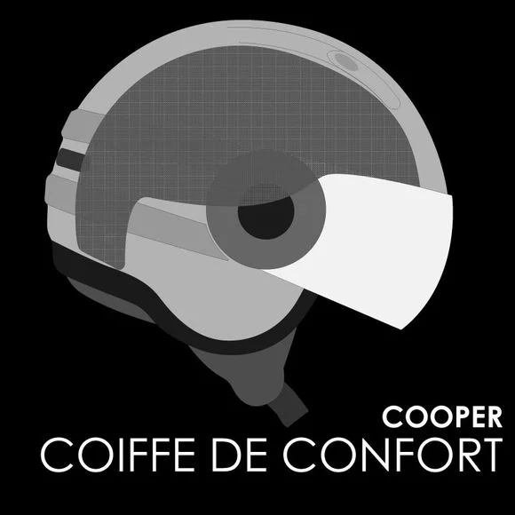 Coiffe ROOF RO35 COOPER – Noir Ref : RO0189