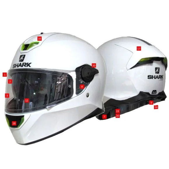 Coiffe Shark SKWAL – Gris Ref : SH1274