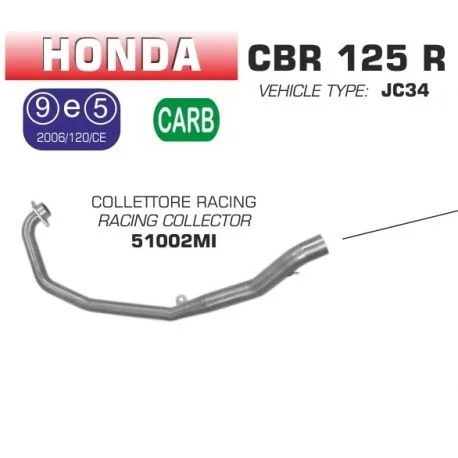 Collecteur d’Echappement ARROW HONDA CBR125R 2004-2010