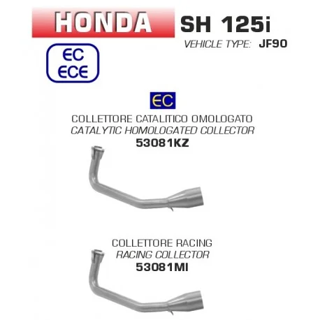 Collecteur d’Echappement ARROW HONDA SH 125 SH 150 2020-2023