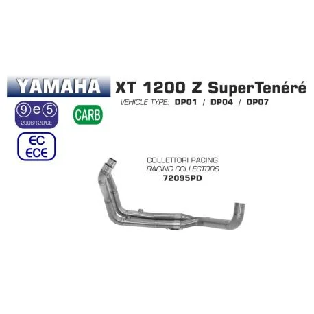 Collecteur d’Echappement ARROW racing YAMAHA XTZ 1200 SUPER TENERE 2010-2020