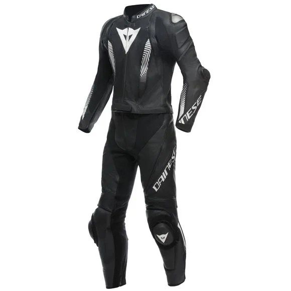Combinaison Dainese LAGUNA SECA 5 PERF – 2 PIECES – Noir / Blanc Ref : DN2061