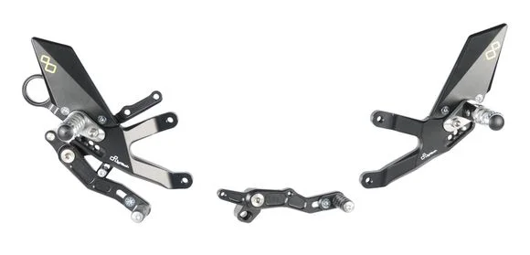 Commandes reculées LighTech réglables/repliables sélection standard et inversée noir Ref : LIG00126A / 1071488