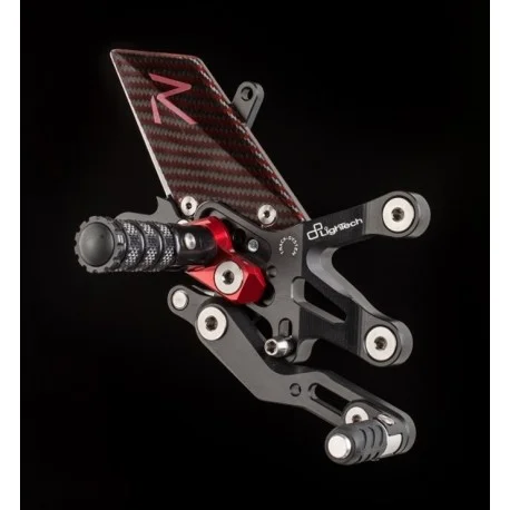 Commandes reculees racing reglables / repliables LIGHTECH selection standard et inversee YAMAHA MT-10 2016-2021