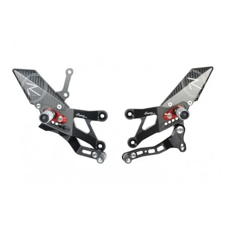 Commandes reculees racing reglables / repliables LIGHTECH selection standard YAMAHA YZF-R3 2015-2022