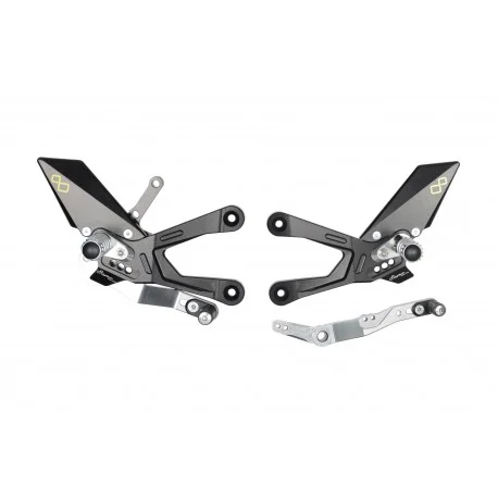 Commandes reculees reglables/repliables LIGHTECH selection standard et inversee YAMAHA YZF-R1 2015-2024