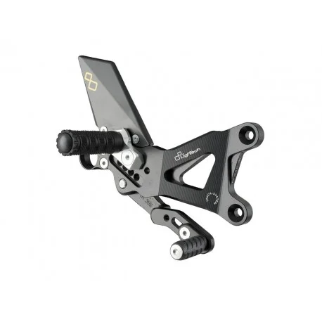 Commandes reculees reglables/repliables LIGHTECH selection standard et inversee YAMAHA YZF-R6 2008-2016