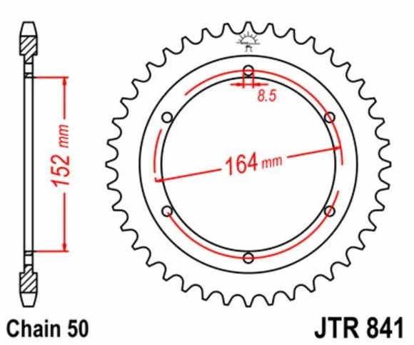 Couronne JT. acier standard 841 – 530 Ref : JTC01327A / 1075154001