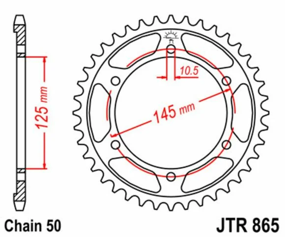 Couronne JT. acier standard 865 – 530 Ref : JTC01331A / 1075172005