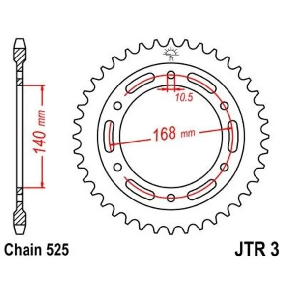 Couronne JT. zinc standard 3 – 525 Ref : JTC01319A / 1075032003