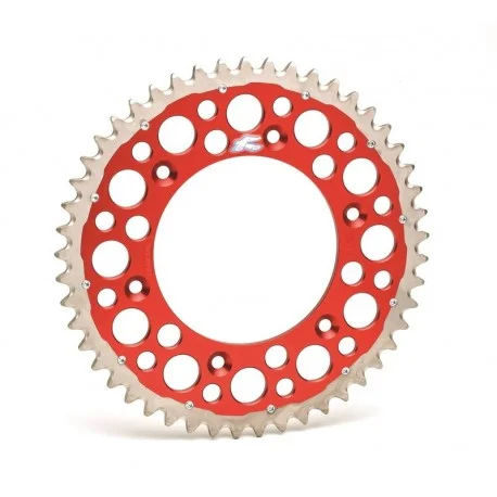 Couronne RENTHAL Twinring aluminium Ultra-Light anti-boue anodise dur HA – 520