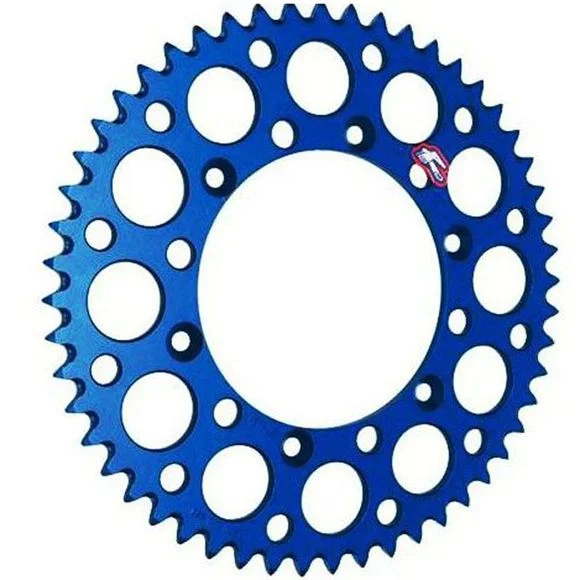 Couronne Renthal Ultra light Anodise bleu Anti boue 47 dents Ref : 491286 / 1075619013