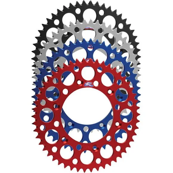 Couronne Renthal Ultra light Anodise noir Anti boue 50 dents Ref : 491309 / 1075636023